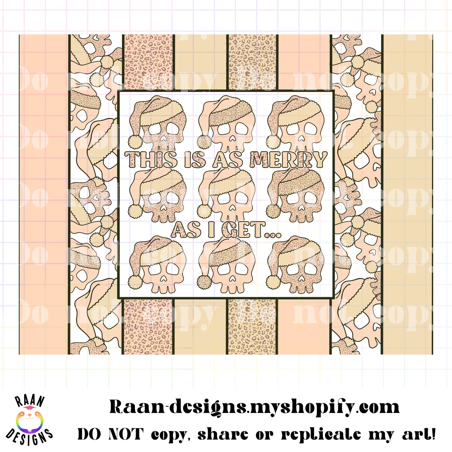 Cheetah Skelly Merry As I Get-Tumbler