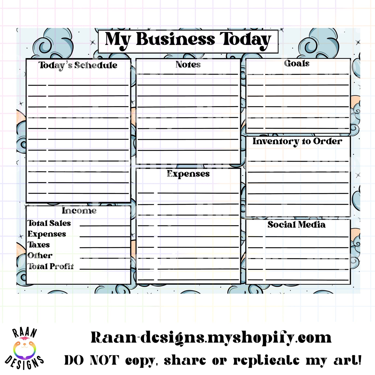 Sun Cloud Daily Business Tracker