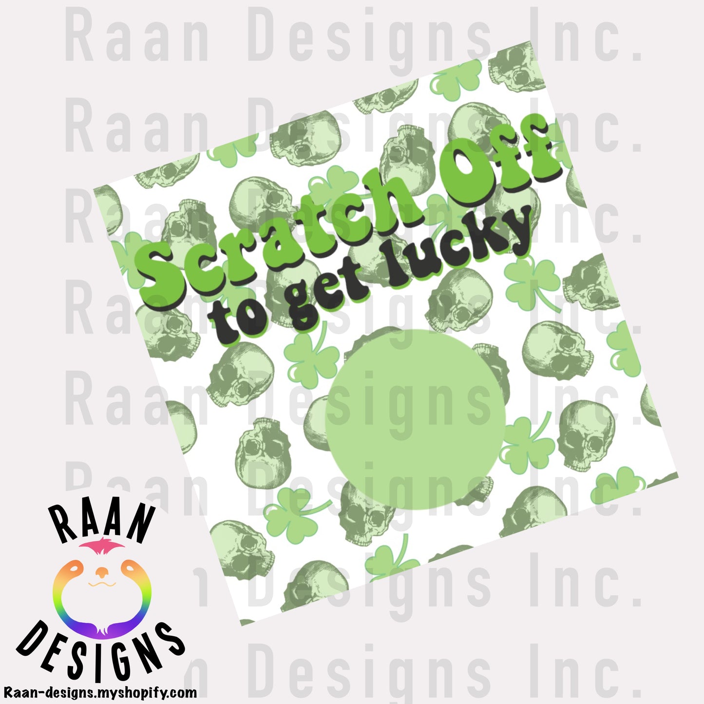 Skulls St Patrick's Day Scratch Off