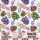 Boo Checkered Ghost Seamless