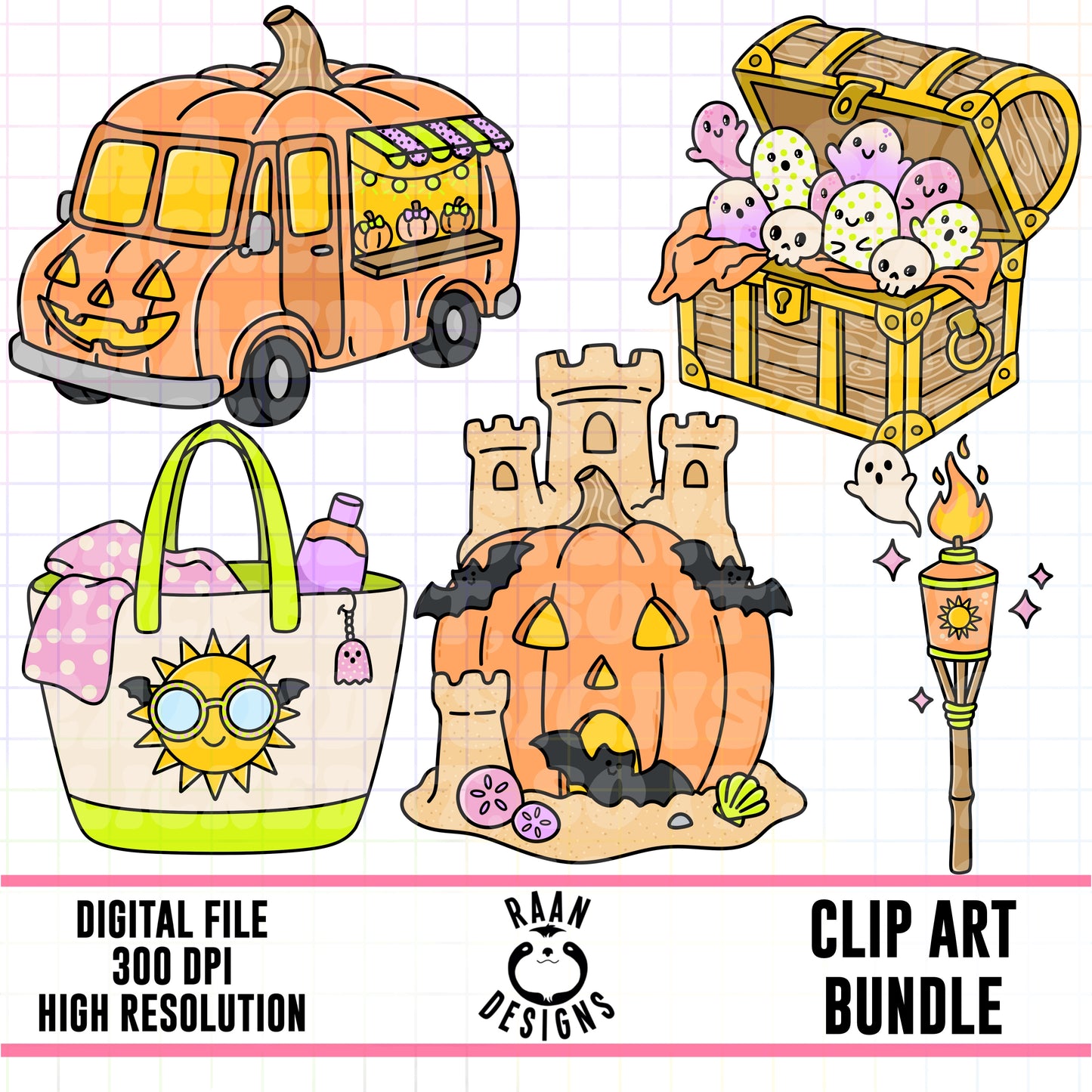 Spooky Summer-Clipart Bundle