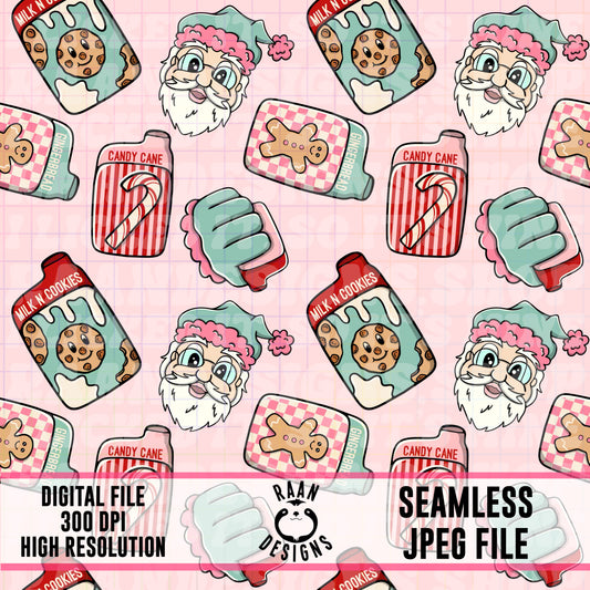 Vaping Santa-Seamless