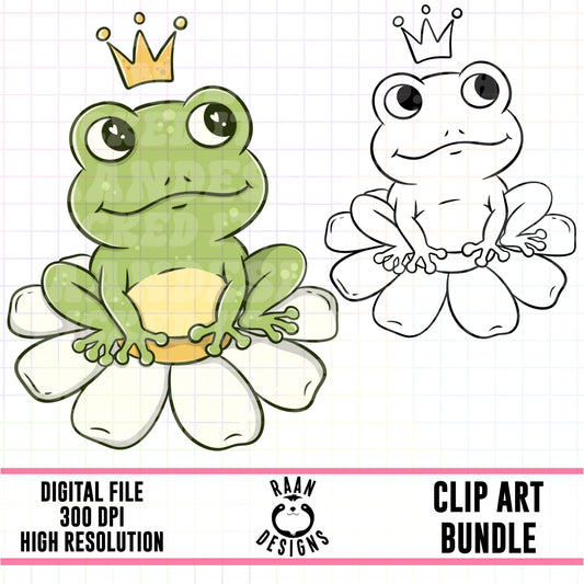 Frog Princess-Clipart Bundle
