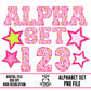Pink Star Alpha Set