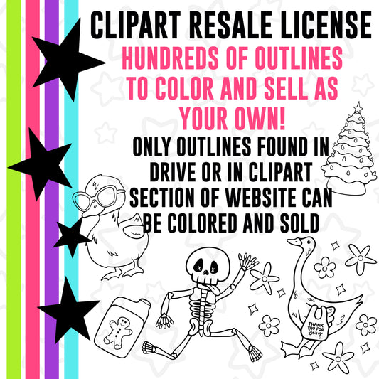 Clipart Reseller License-Lifetime