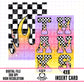 Thank You Checker Flame-Rainbow Checker Insert Card