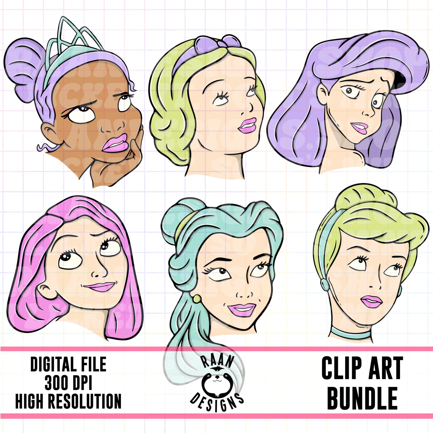 Princess Set 1-Clipart Bundle