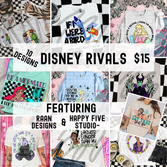Disney Rivals Collab-Happy Five Studio