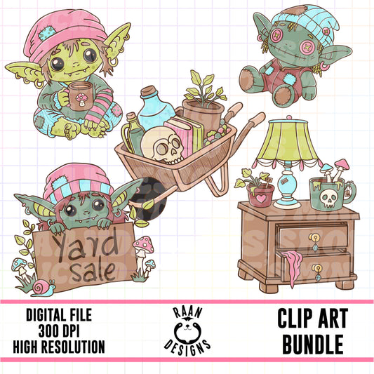 Goblin Garage Sale-Clipart Bundle