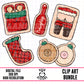 Naughty Christmas Sugar Cookies-Clipart Bundle