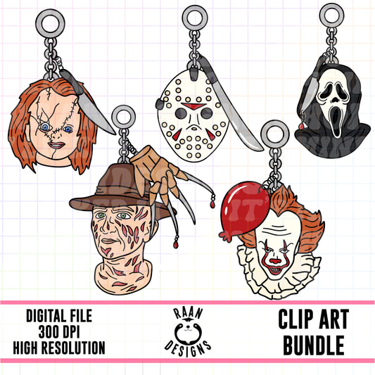 Horror Charms-Clipart Bundle