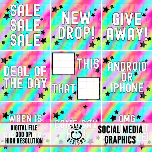 Neon-Social Media Graphics