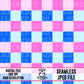 Blue Pink Checker-Seamless