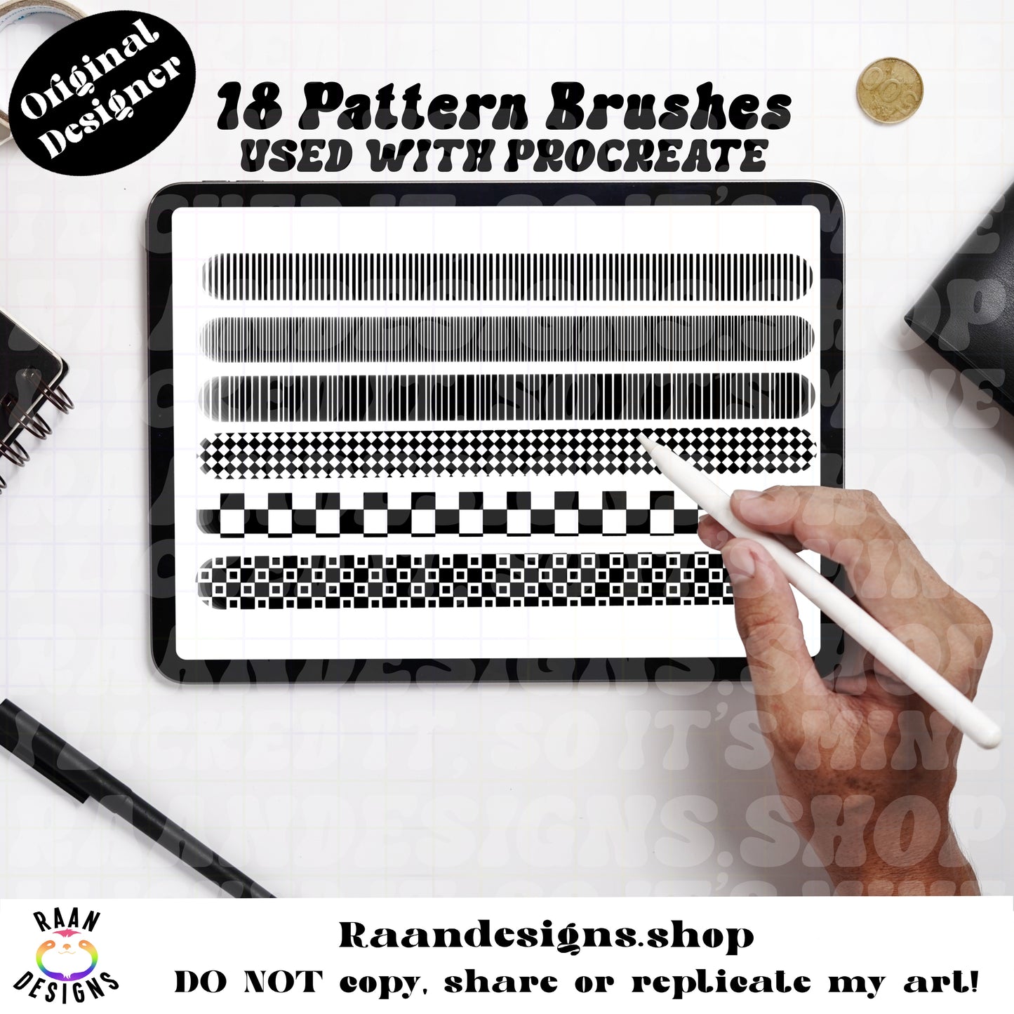 Mega Pattern Brush Pack 18 Brushes!
