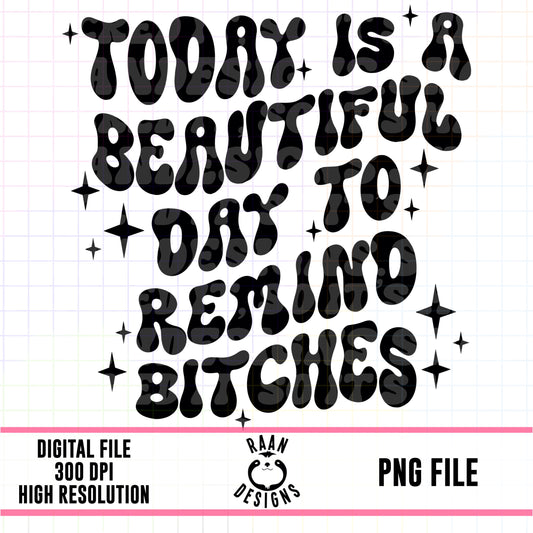 Beautiful Day To Remind Bitches