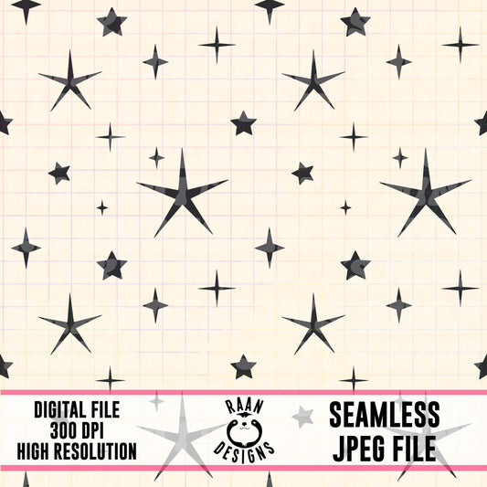 Stars and Sparkles-Seamless Pattern