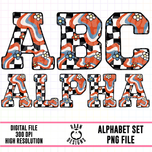 4th Of July Retro-Alpha Set