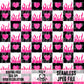 Pink Flame Checkered Seamleas