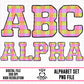Bright Halloween Checkered-Alpha Set