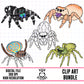 Jumping Spider-Clipart Bundle