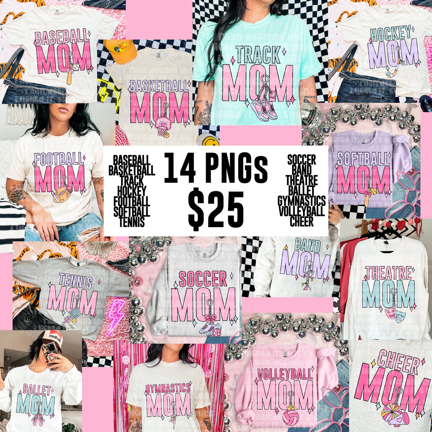 Sports Mom Charm Bundle