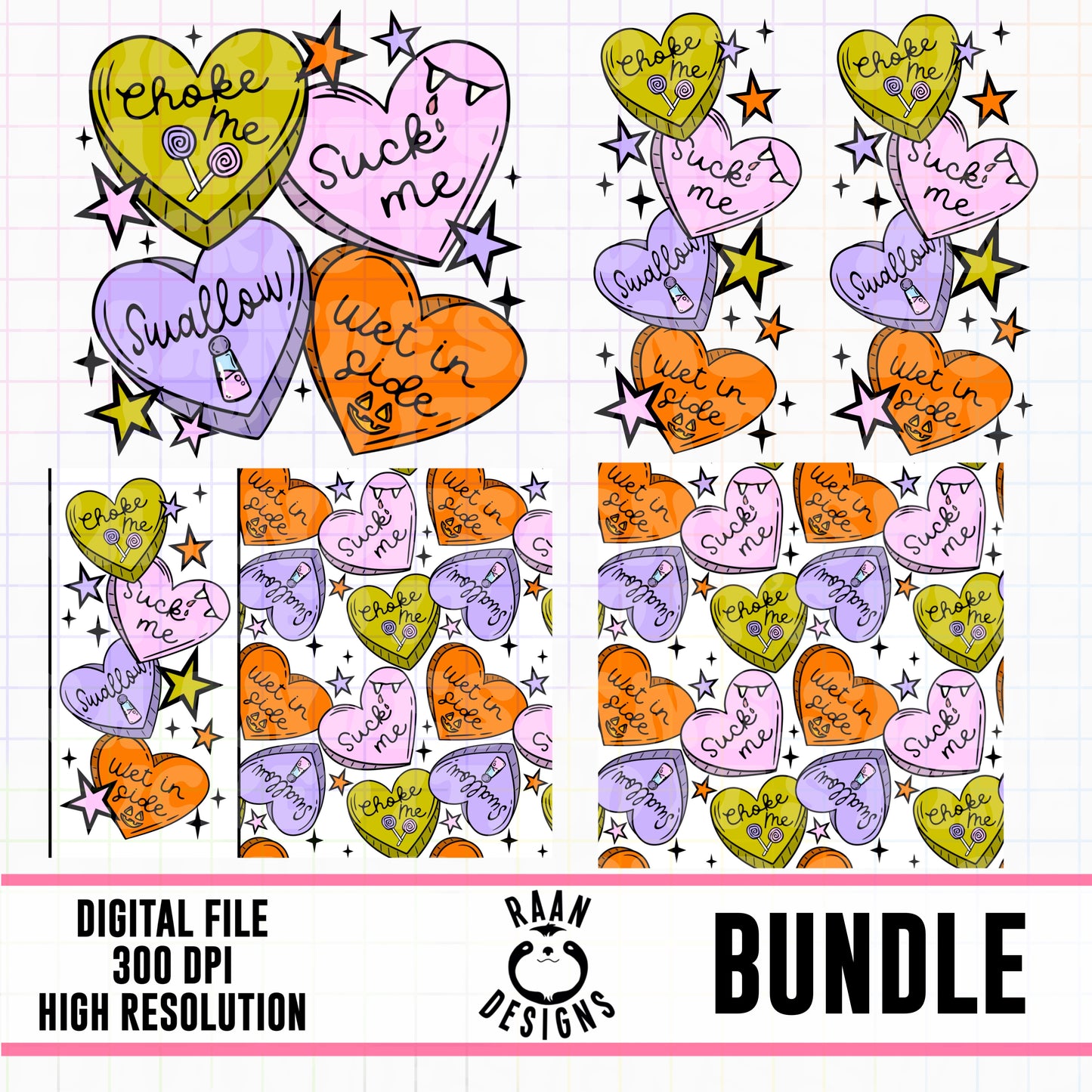 Naughty Halloween Hearts-Bunlde
