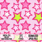 Pink Star Seamless