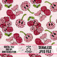 Checker Cherry-Seamless Pattern