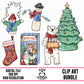 90’s Christmas-Clipart Bundle