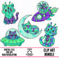 Galactic Cats-Clipart Bundle