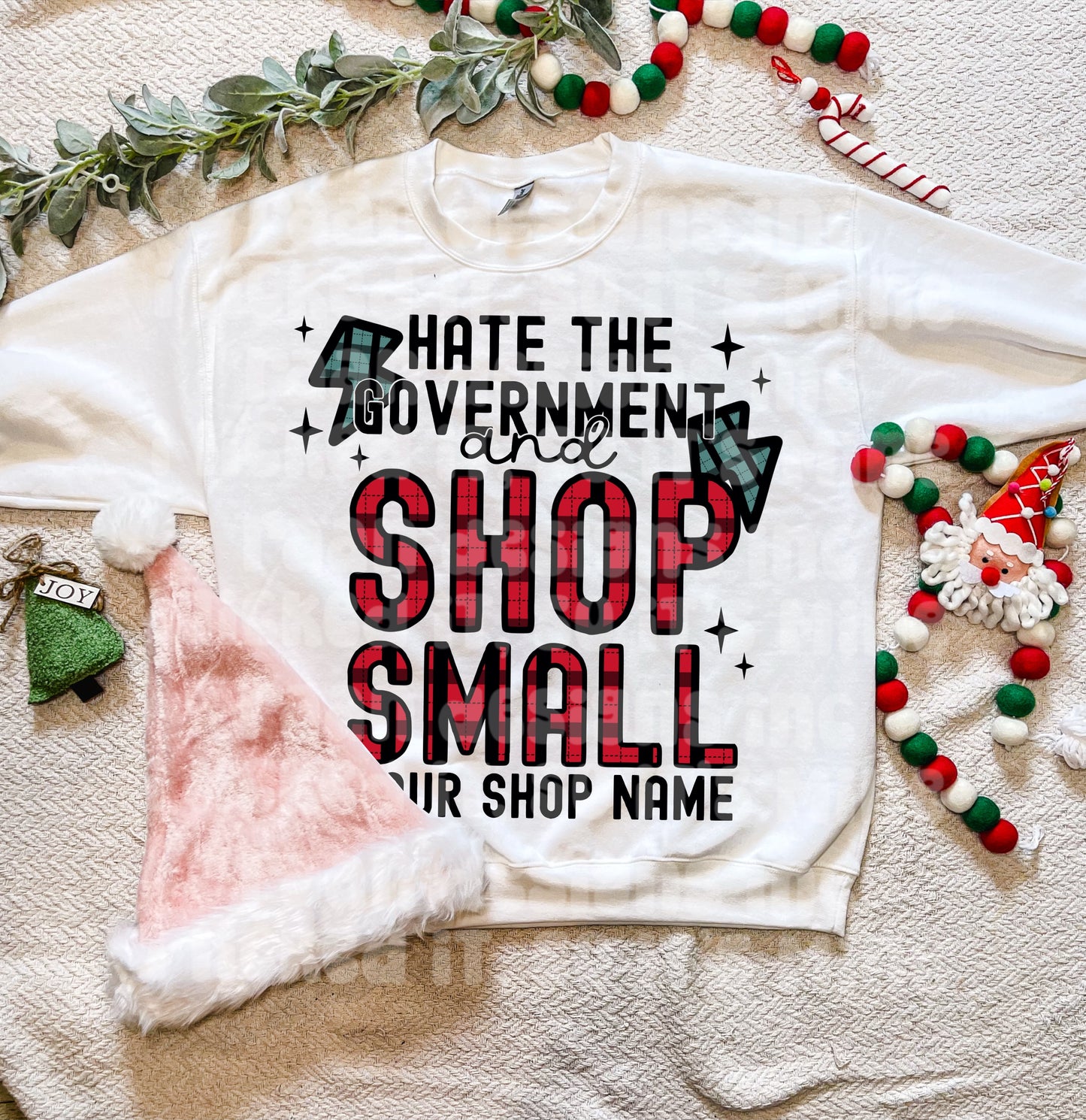 Hate The Government Shop Small-CUSTOM-Red