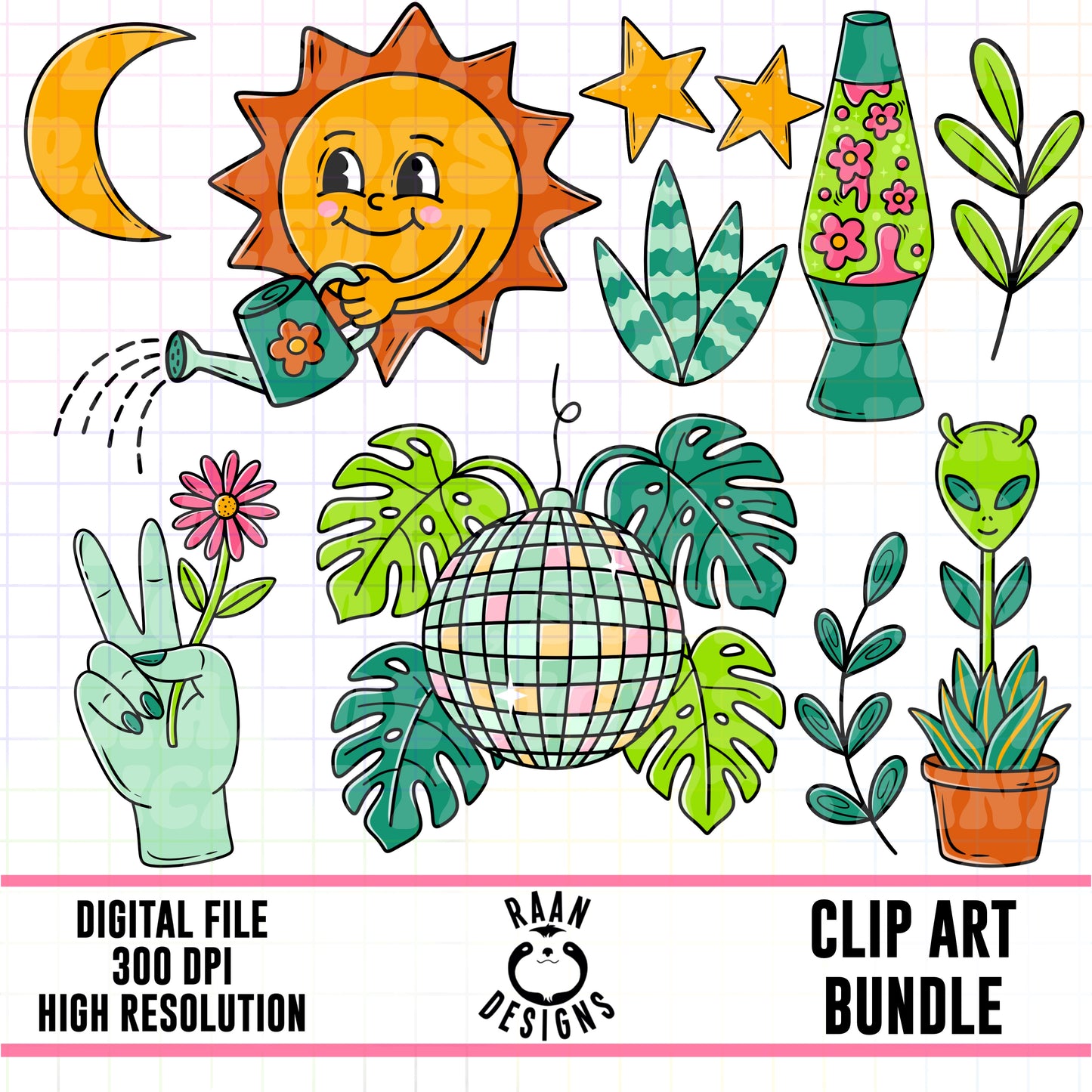 Galactic Greenhouse-Clipart Bundle