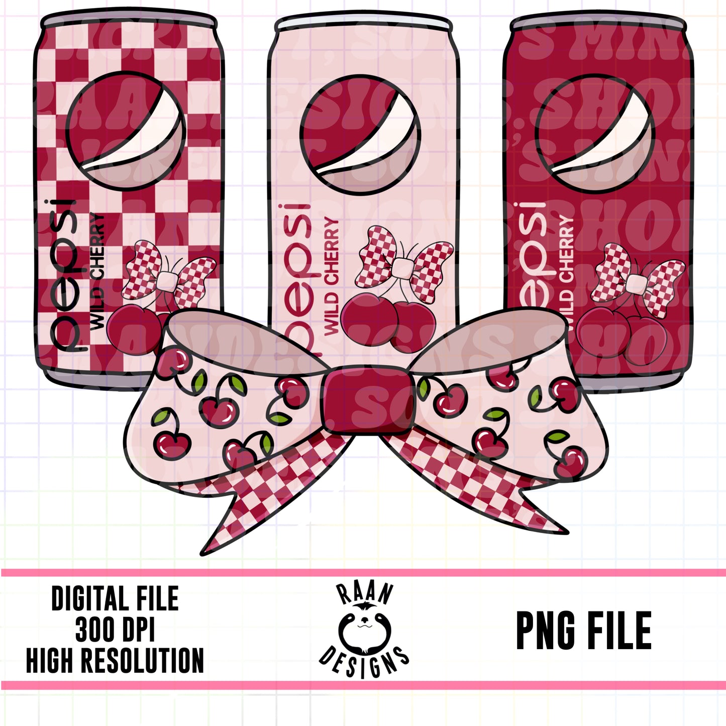 Wild Cherry Pepsi Bow