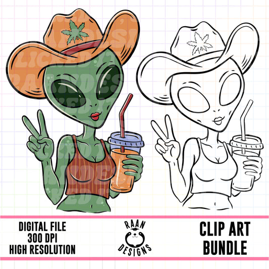 Good Vibes and Getting High-Clipart Bundle