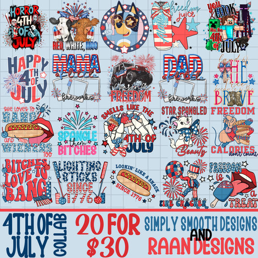 4th Of July Collab with Simply Smooth-20 PNGS