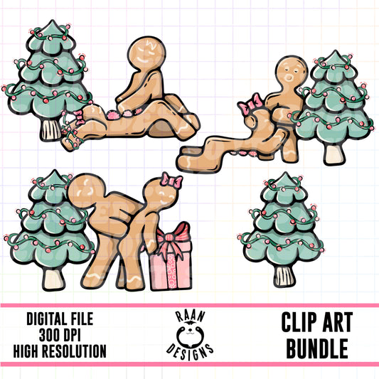 Sexy Gingerbread-Clipart Bundle