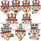 Uncle Sam Emoji-Clipart Bundle