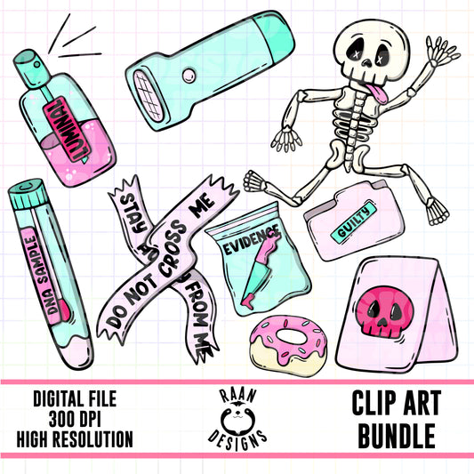 Murder-Clipart Bundle