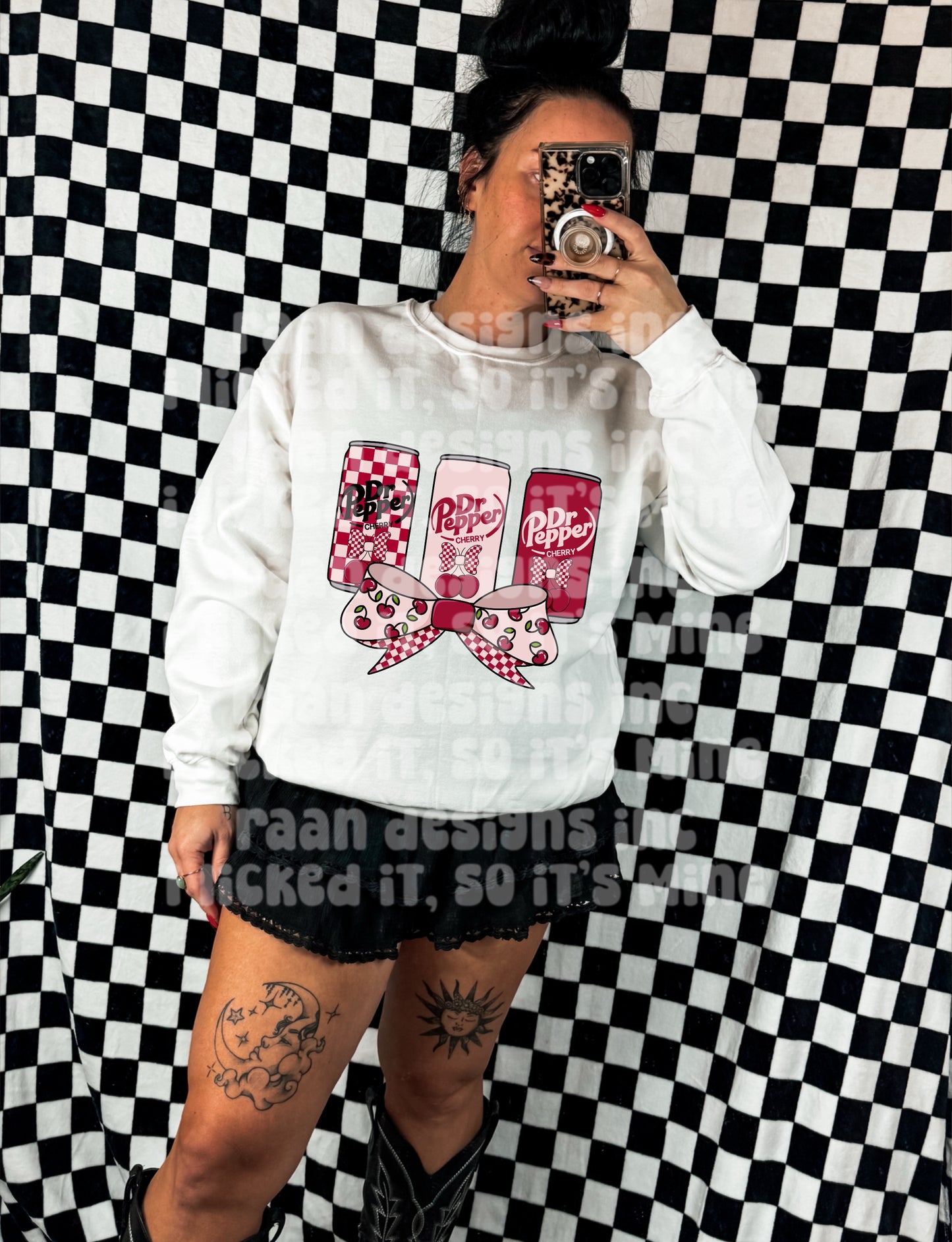 Cherry Dr.Pepper Bow