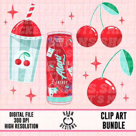 Alani Cherry Slush-Clipart Bundle