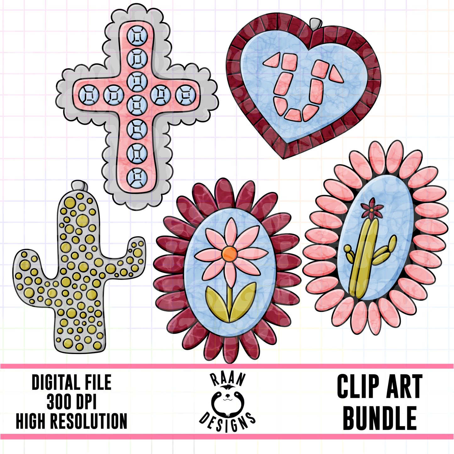 Western Charms-Clipart Bundle