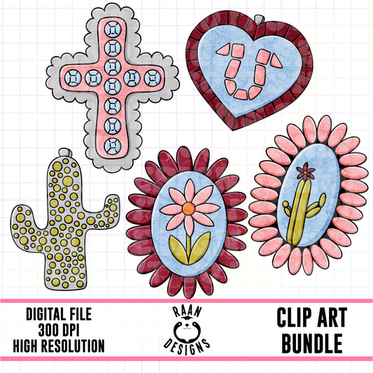 Western Charms-Clipart Bundle