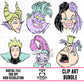 Female Villains-Clipart Bundle