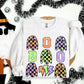 BOO Checkered Ghost Collage