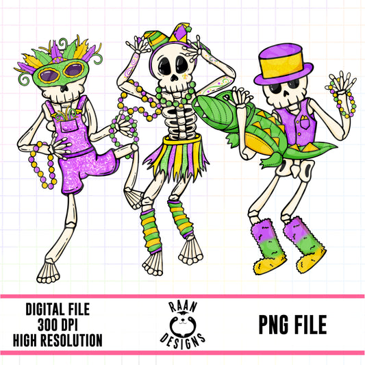 Mardi Gras Skeletons