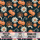 Vintage Halloween Floral Seamless