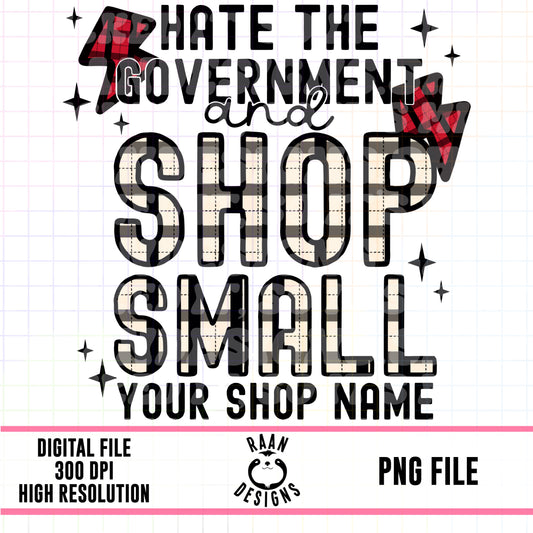 Hate The Government Shop Small-CUSTOM-Cream