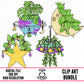 Space Planters-Clipart Bundle