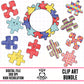 Autism Awareness Puzzle Pieces-Clipart Bundle