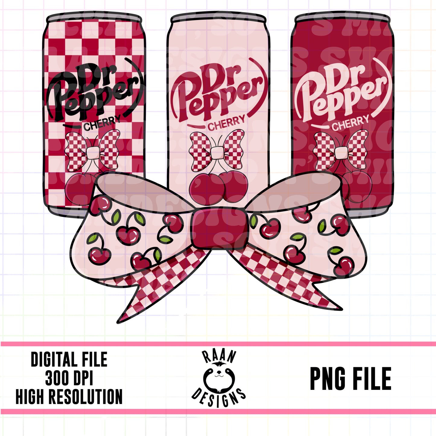 Cherry Dr.Pepper Bow